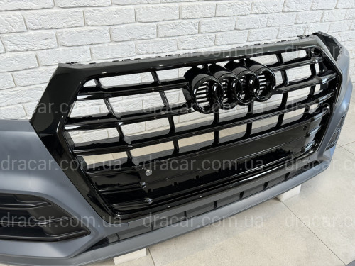Бампер передній у зборі S-Line BLACK Audi Q5 2017-2020 артикул 8575