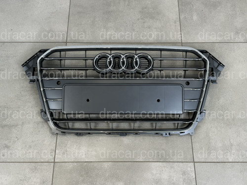 Решітка радіатора Audi A4 B8 2012-2015 сіра з хромом артикул 8608