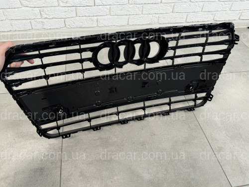 Решітка радіатора Audi A7 2014-2017 чорна з хромом артикул 8611