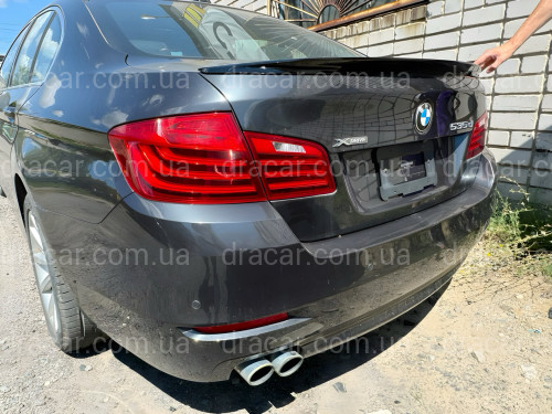 Спойлер ліп на багажник BMW series 5 F10 2010-2016 ABS пластик, чорний глянець артикул 8499