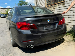 Спойлер ліп на багажник BMW series 5 F10 2010-2016 ABS пластик, чорний глянець