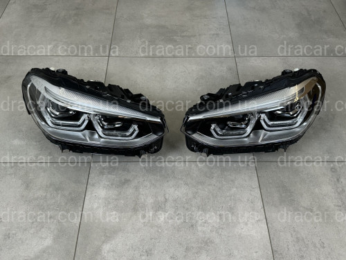 Фари Adaptive LED для рестайлінгу для BMW X3 G01 F97 / X4 G02 F98 2018-2021 2шт. комплектні з блоками артикул 8627