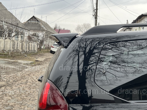 Спойлер на кришку багажника Toyota Land Cruiser Prado 120 2003-2009 колір чорний ABS пластик артикул 232