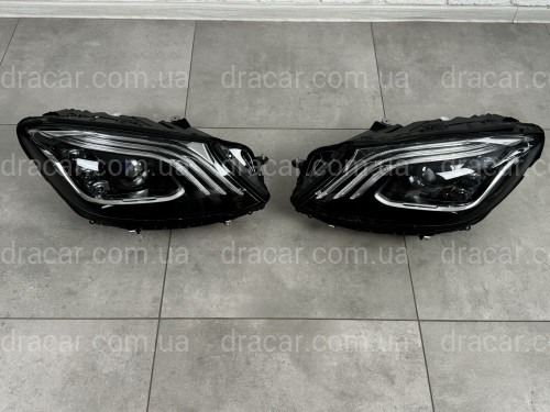 Фари Full LED рестайлінг 2018+ для Mercedes S-Class w222 2013-2017 2шт. комплектні з блоками артикул 8639