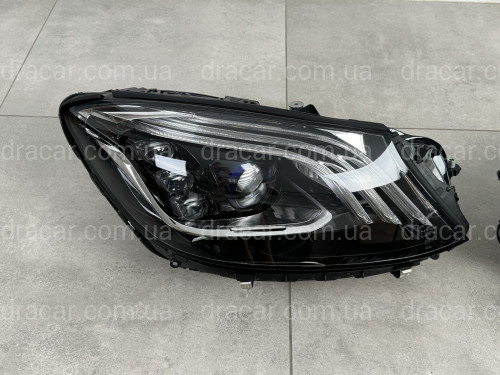 Фари Full LED рестайлінг 2018+ для Mercedes S-Class w222 2013-2017 2шт. комплектні з блоками артикул 8639