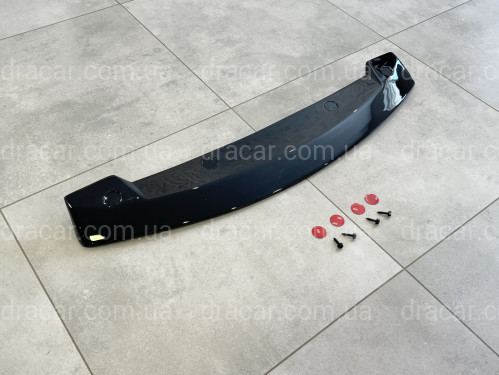 Спойлер козирок Kia Sportage 2004-2009 ABS пластик, колір чорний глянець артикул 8663