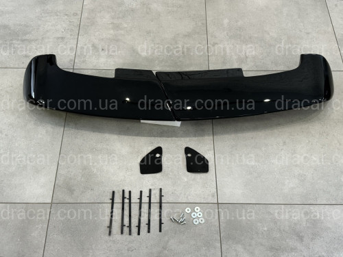 Спойлер козирок Toyota Land Cruiser 105 1998-2007 распашонка 2 двери ABS пластик, чорний глянець артикул 8643
