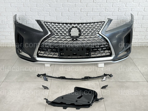 Бампер передній у зборі OEM Lexus RX 2019-2022 решітка під камеру артикул 8670