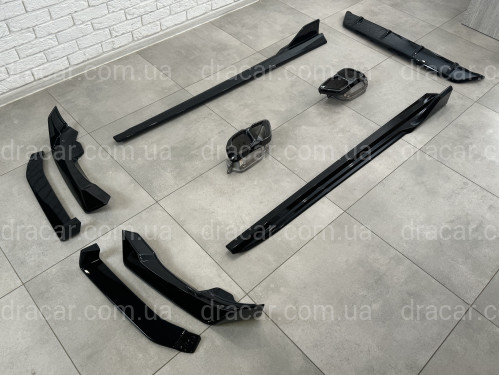 Комплект обвісу M paket LCI Paradigm Black Knight для BMW X6 G06 2023+, колір чорний глянець артикул 8691