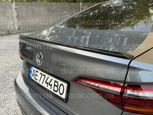 Спойлер ліп Volkswagen Jetta 7 2018+ ABS пластик, колір чорний глянець артикул 8664