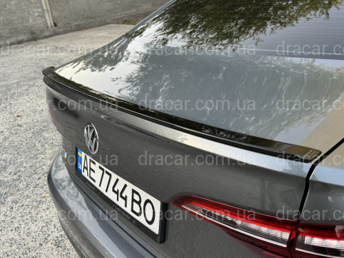 Спойлер ліп Volkswagen Jetta 7 2018+ ABS пластик, колір чорний глянець артикул 8664