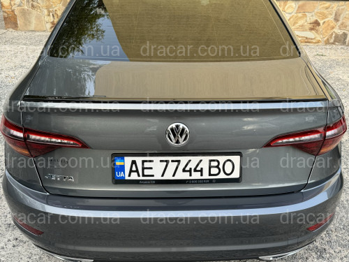 Спойлер ліп Volkswagen Jetta 7 2018+ ABS пластик, колір чорний глянець артикул 8664