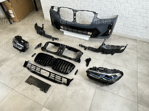 Комплект рестайлінгу передньої частини M paket LCI 2022+ для BMW X3 G01 2018-2021 / BMW X4 G02 2018-2021 артикул 8688