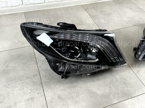 Full led фари стиль Maybach Mercedes Benz W447 Vito / V-class / Metris (ліва + права) комплектні з блоками артикул 7751