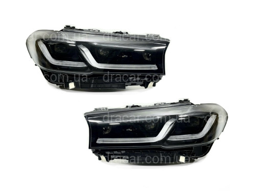 Фари Shadow Line LED LCI 2020+ рестайлінг для BMW G30 / G31 2016-2020 2шт. із заміною бампера на 20+ артикул 8697