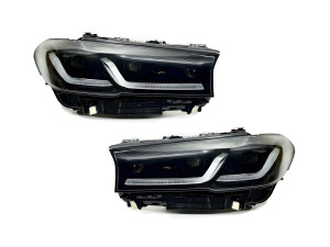 Фари Shadow Line LED LCI 2020+ рестайлінг для BMW G30 / G31 2016-2020 2шт. із заміною бампера на 20+
