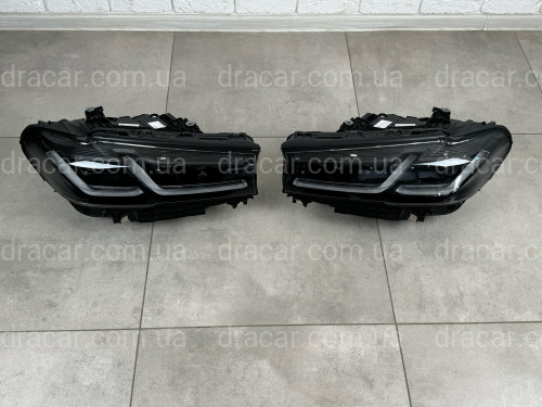 Фари Shadow Line LED LCI 2020+ рестайлінг для BMW G30 / G31 2016-2020 2шт. із заміною бампера на 20+ артикул 8697