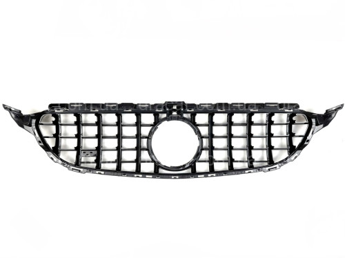 Решітка радіатора GT BLACK Mercedes C-Class W205 2014-2018 ПІД КАМЕРУ артикул 8780