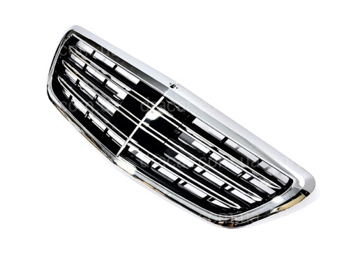 Решітка радіатора під радар CHROME ДЛЯ AMG для Mercedes-Benz S-class W222 2013-2020 артикул 8809