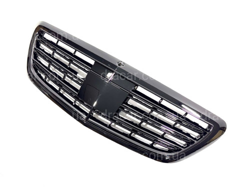 Решітка радіатора без радару BLACK ДЛЯ AMG для Mercedes-Benz S-class W222 2013-2020 артикул 8810