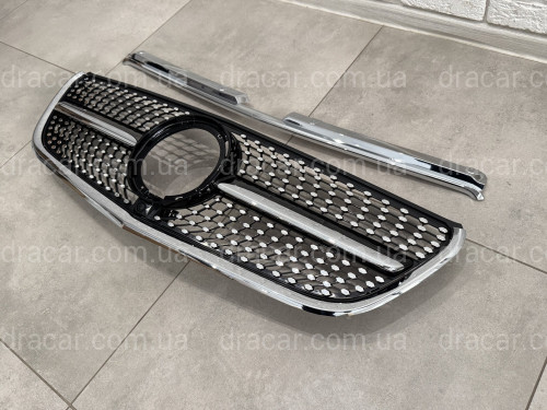 Решітка радіатора DIAMOND BLACK Mercedes Benz Vito W447 2020-2023 артикул 8826