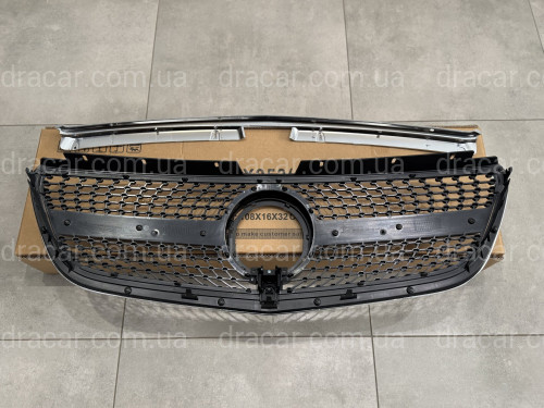 Решітка радіатора DIAMOND BLACK Mercedes Benz Vito W447 2020-2023 артикул 8826