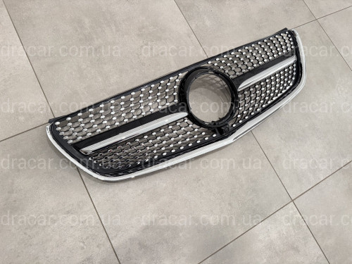 Решітка радіатора DIAMOND BLACK Mercedes Benz V-class W447 2014-2019 ДЛЯ AMG І ЗВИЧАЙНОГО артикул 8830