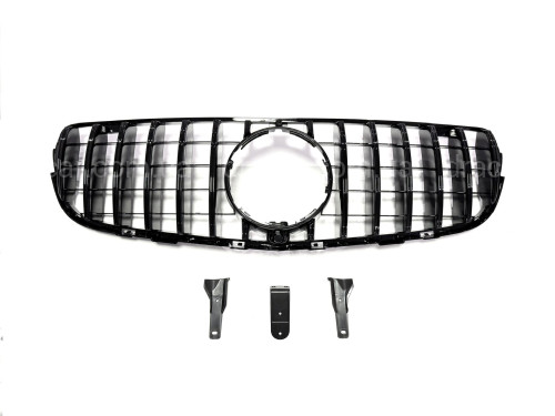 Решетка радиатора GT BLACK Mercedes GLC-Class X253 / C253 2015-2019 артикул 8837