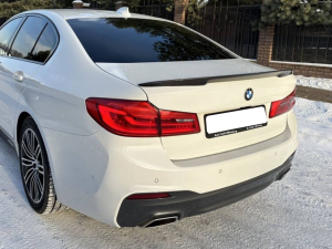 Спойлер ліп M-Performance BMW 5 series G30 2017- ABS пластик, колір чорний глянець