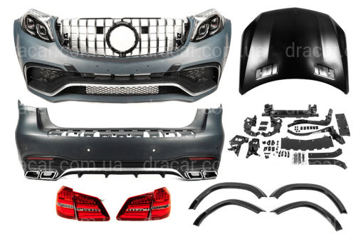 Рестайлінг комплект обвісу GLS63 AMG для Mercedes-Benz GL class X166 2012-2015 артикул 8857