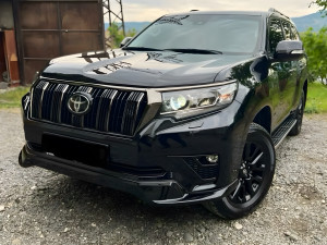 Спідниця обвіс переднього бампера ONYX BLACK Toyota Land Cruiser Prado 150 2018-2023 колір чорний 202