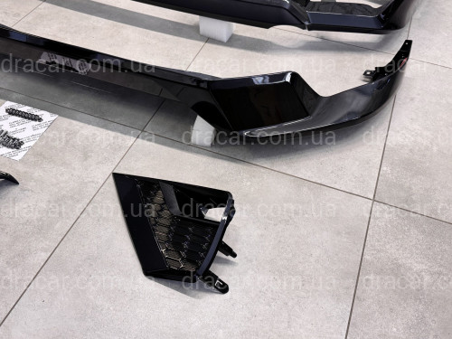 Обвіс ONYX BLACK Toyota Land Cruiser Prado 150 2018-2023 колір чорний 202, спідниця передня, задня, накладки птф артикул 8888