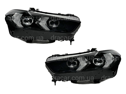 Фари Full LED LCI рестайлінг BMW X5 G05 X6 G06 2023+ 2шт., комплектні з блоками артикул 8877