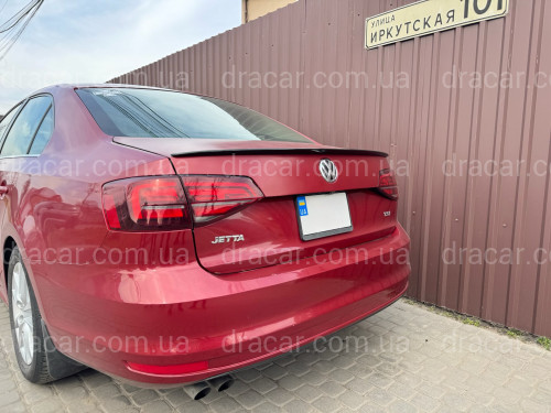 Спойлер ліп Volkswagen Jetta 6 2010-2017 ABS пластик, колір чорний глянець артикул 8669