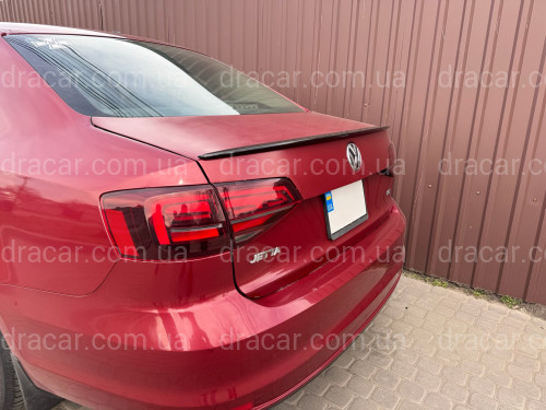 Спойлер ліп Volkswagen Jetta 6 2010-2017 ABS пластик, колір чорний глянець артикул 8669
