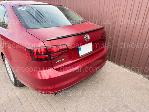 Спойлер ліп Volkswagen Jetta 6 2010-2017 ABS пластик, колір чорний глянець артикул 8669