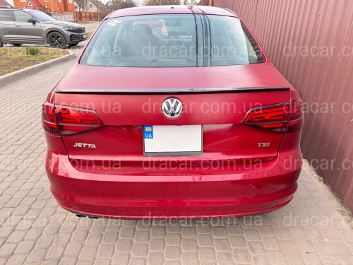 Спойлер ліп Volkswagen Jetta 6 2010-2017 ABS пластик, колір чорний глянець артикул 8669