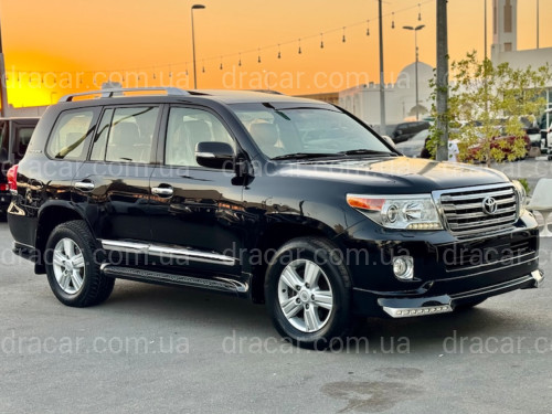 Обвіс переднього бампера Urban Sport з діодами Land Cruiser 200 рестайлінг 2012+, колір чорний 202 артикул 3764
