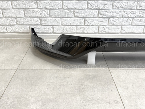 Спідниця обвіс переднього бампера ONYX BLACK Toyota Land Cruiser Prado 150 2018-2023 колір чорний 202 артикул 8889