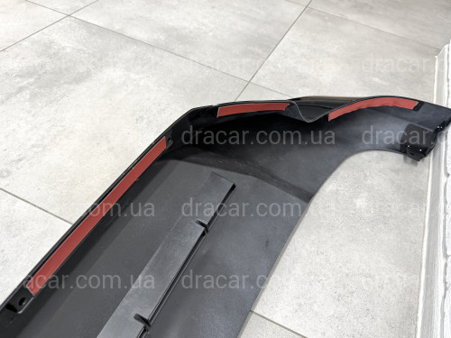Спідниця обвіс переднього бампера ONYX BLACK Toyota Land Cruiser Prado 150 2018-2023 колір чорний 202 артикул 8889