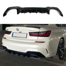 Накладка заднего бампера диффузор M-Performance 340i черная BMW 3 series G20 2019-2022