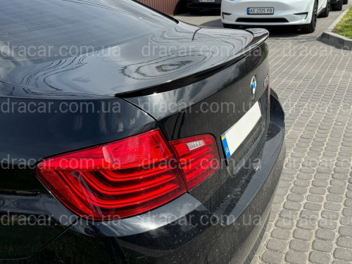 Спойлер лип на багажник BMW series 5 F10 2010-2016 ABS пластик, чорний глянець артикул 8926