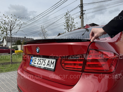 Спойлер ліп M Performance BMW 3 series F30 2012-2018 ABS пластик, чорний глянець артикул 8526