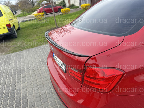 Спойлер ліп багажника BMW F30 2012-2018 АBS пластик, чорний глянець артикул 8424