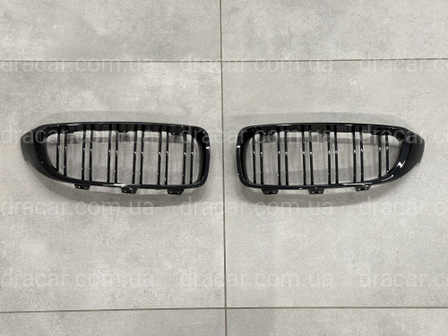 Решетка радиатора ноздры M4 стиль BMW 4 series F32 F33 F36 2013-2020 артикул 8932