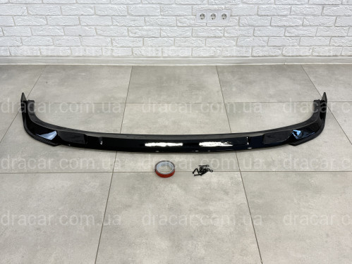 Накладка переднього бампера M-Performance BMW 3 series G20 G21 LCI 2022+ ABS пластик, колір чорний глянець артикул 8948