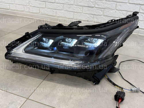 Фари Full LED 3 лінзи Lexus LX 570 2008-2015 для авто перевдягнутих у рестайлінг 2016+ артикул 8925