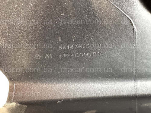 Ліва накладка туманки F-Sport 5314230170 для Lexus GS 2015- артикул 2998