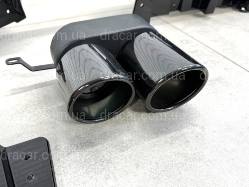 Дифузор заднього бампера + насадки вихлопу BMW 3 series G20 LCI 2022- артикул 8931