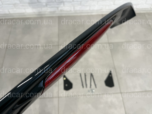 Спойлер багажника Honda Civic зі стоп сигналом 2006-2011 ABS пластик, колір чорний глянець артикул 410